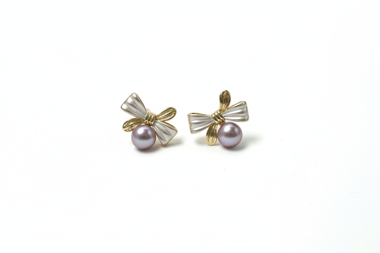 Pearl Earrings  with  Freshwater pearl gift  (20 pearls) [Open in live]｜Freshwater  Pearl  Earrings